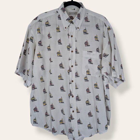 Bugle Boy Sailboat Buttoned Shirt - Picture 1 of 5